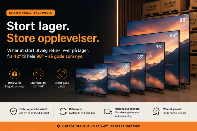Stort lager av returvarer