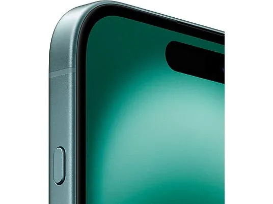 Apple iPhone 16 Teal closeup.webp