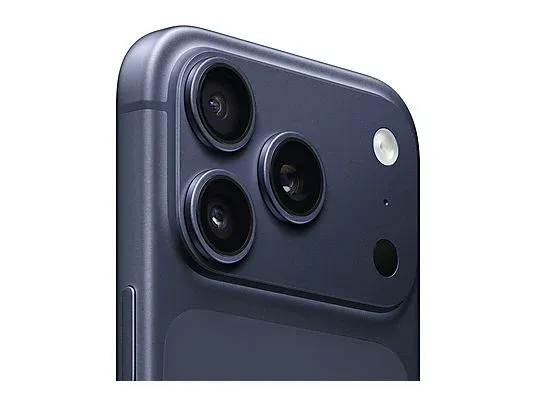 Apple iPhone 17 Pro Deep Blue closeup.webp