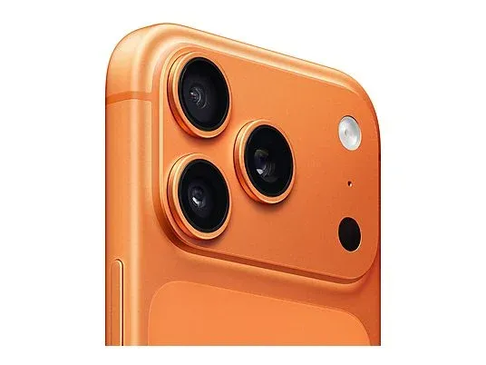 Apple iPhone 17 Pro Cosmic Orange closeup.webp