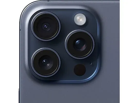 Apple iPhone 15 Pro Max Blue Titanium camera.webp