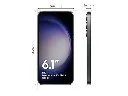 Samsung Galaxy S23 Phantom Black measurement.webp