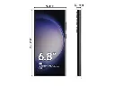 Samsung Galaxy S23 Ultra Phantom Black back measurement.webp