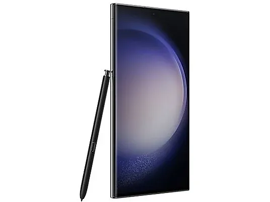 Samsung Galaxy S23 Ultra Phantom Black front pen 2.webp