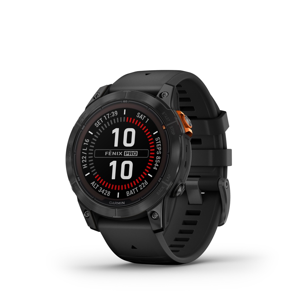 Garmin Fēnix 7 PRO SOLAR Premium Multisport GPS SmartwatchSolar Charging Advanced Training Features Touchscreen and Buttons Ultratough Design  F