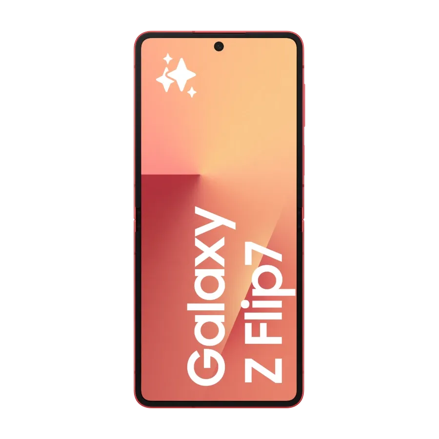 Samsung Galaxy Z Flip 7 Coral Red screen.webp
