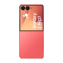 Samsung Galaxy Z Flip 7 Coral Red open back.webp