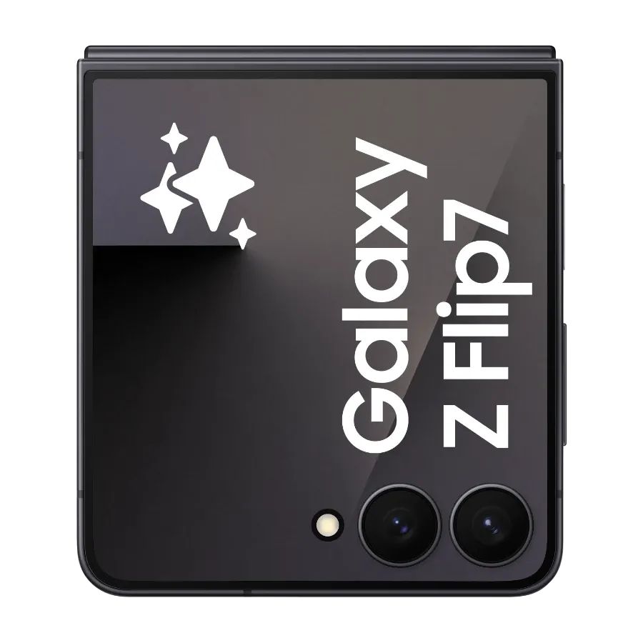 Samsung Galaxy Z Flip 7 Jetblack closed front.webp