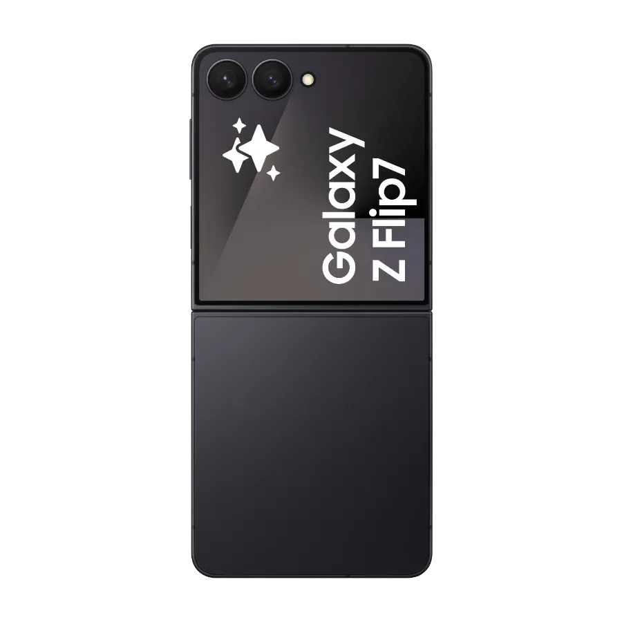 Samsung Galaxy Z Flip 7 Jetblack open back.webp