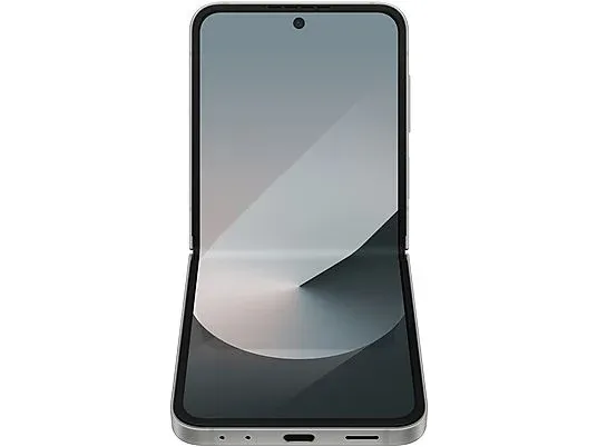 Samsung Galaxy Z Flip 6 Silver Shadow front open.webp