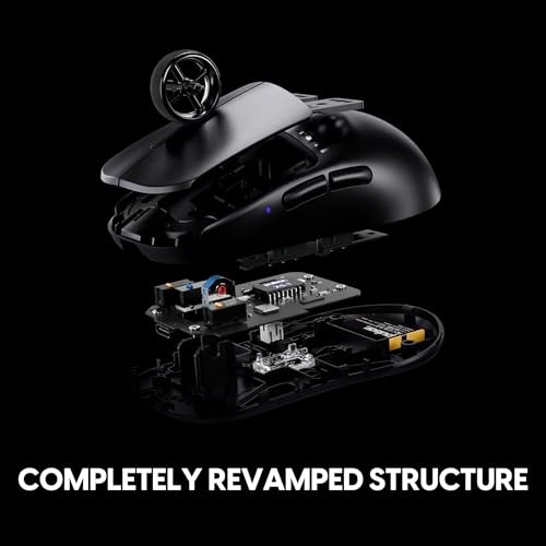 Pulsar Gaming Gears X2H V3 Wireless Gaming Mouse, Ultra Lightweight 1.87 Oz (53g), Symmetrical, Optical Switch, 32000 DPI, 750 IPS, XS-1 Sensor, 8k Co