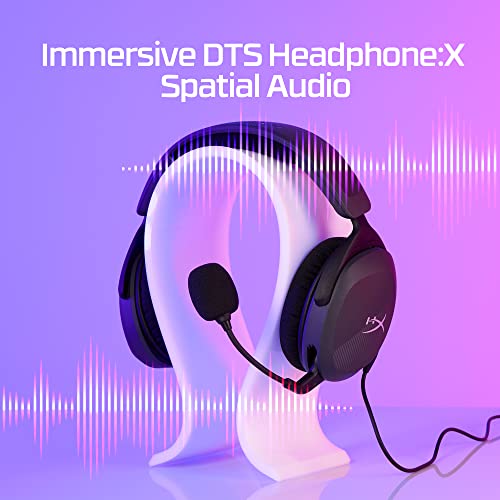 HYPERX Cloud Stinger 2 Core Lightweight PC Gaming Headphones with Rotating Microphone to Mute with Sound DTS Headphone:X Spatial Audio 40mm Drivers B