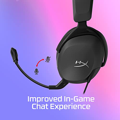HYPERX Cloud Stinger 2 Core Lightweight PC Gaming Headphones with Rotating Microphone to Mute with Sound DTS Headphone:X Spatial Audio 40mm Drivers B