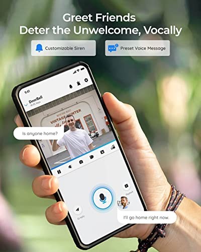 REOLINK Doorbell WiFi Camera - Wired 5MP Outdoor Video Doorbell, 5G&2.4G WiFi Security Camera System, Smart Detection Local Storage No Subscription Fr