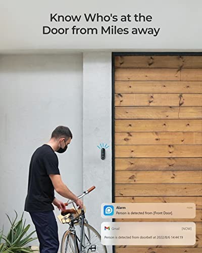 REOLINK Doorbell WiFi Camera - Wired 5MP Outdoor Video Doorbell, 5G&2.4G WiFi Security Camera System, Smart Detection Local Storage No Subscription Fr
