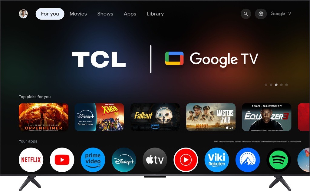 TCL QLED Mini LED-Fernseher 65Q6CX1, 4K Ultra HD, Smart-TV-Google TV