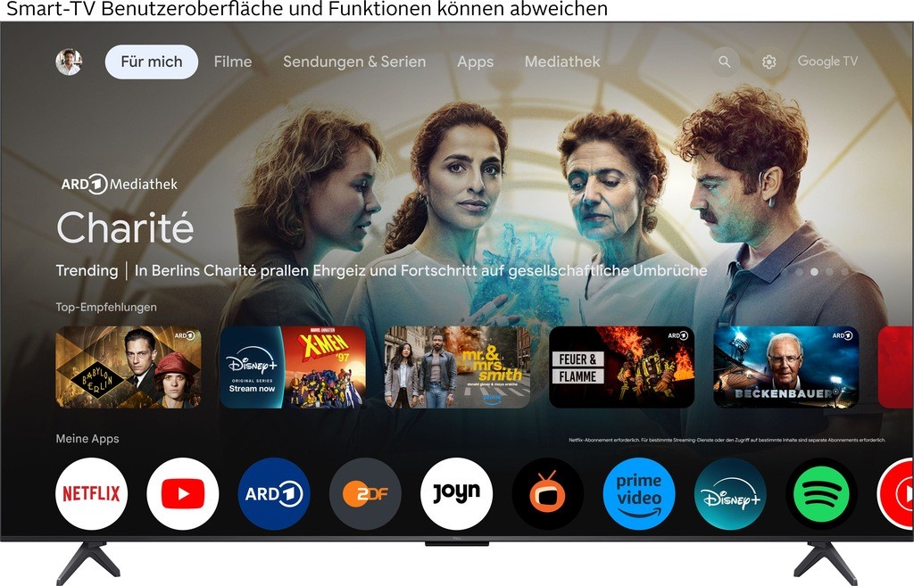 TCL QLED Mini LED-Fernseher 65Q6CX1, 4K Ultra HD, Smart-TV-Google TV