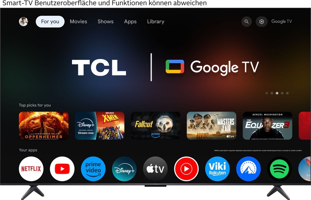 TCL Mini-LED-Fernseher 85Q6CX1, Smart-TV-Google TV