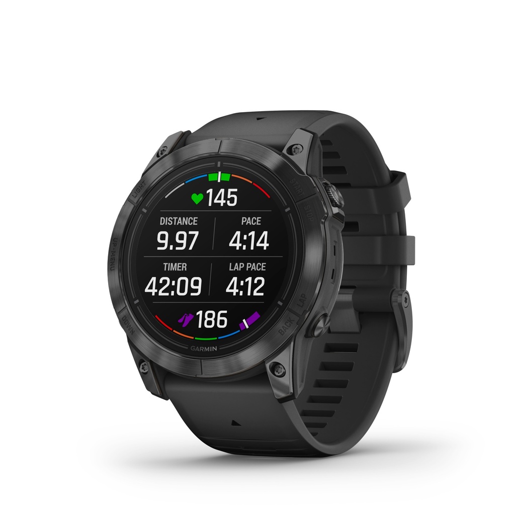 Garmin Epix Pro Gen 2 - 51mm - Glass - Slate Gray Stainless Steel - Black