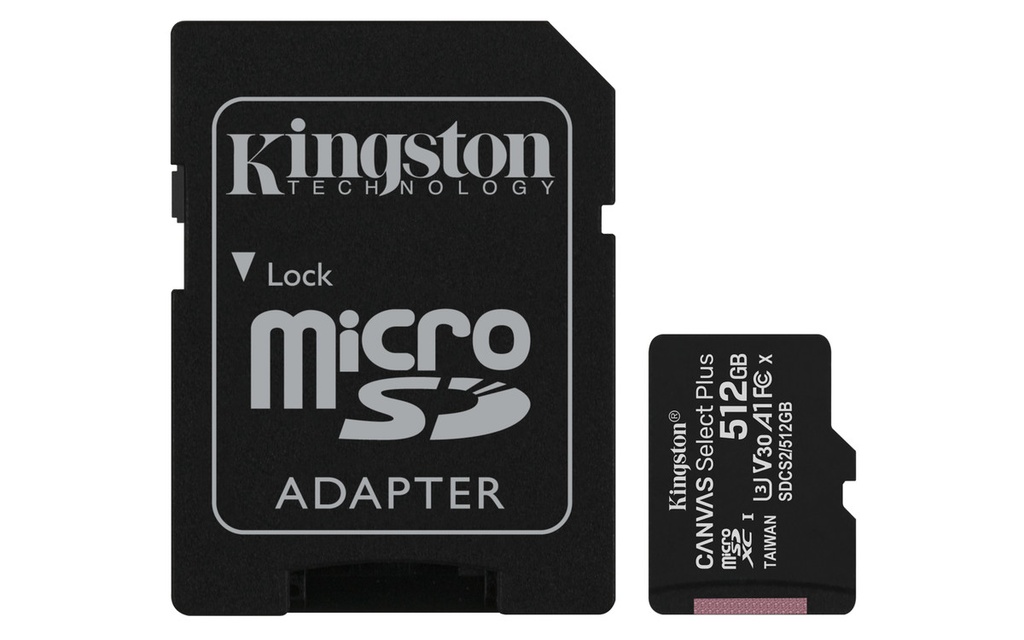 Kingston Technology Canvas Select 512GB MicSDXC Plus
