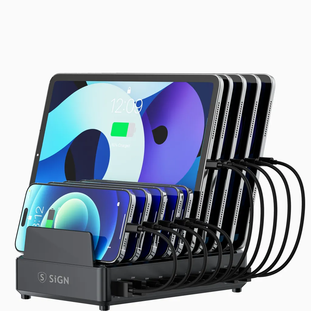 Sign 10-port Charging Station 240Watt
