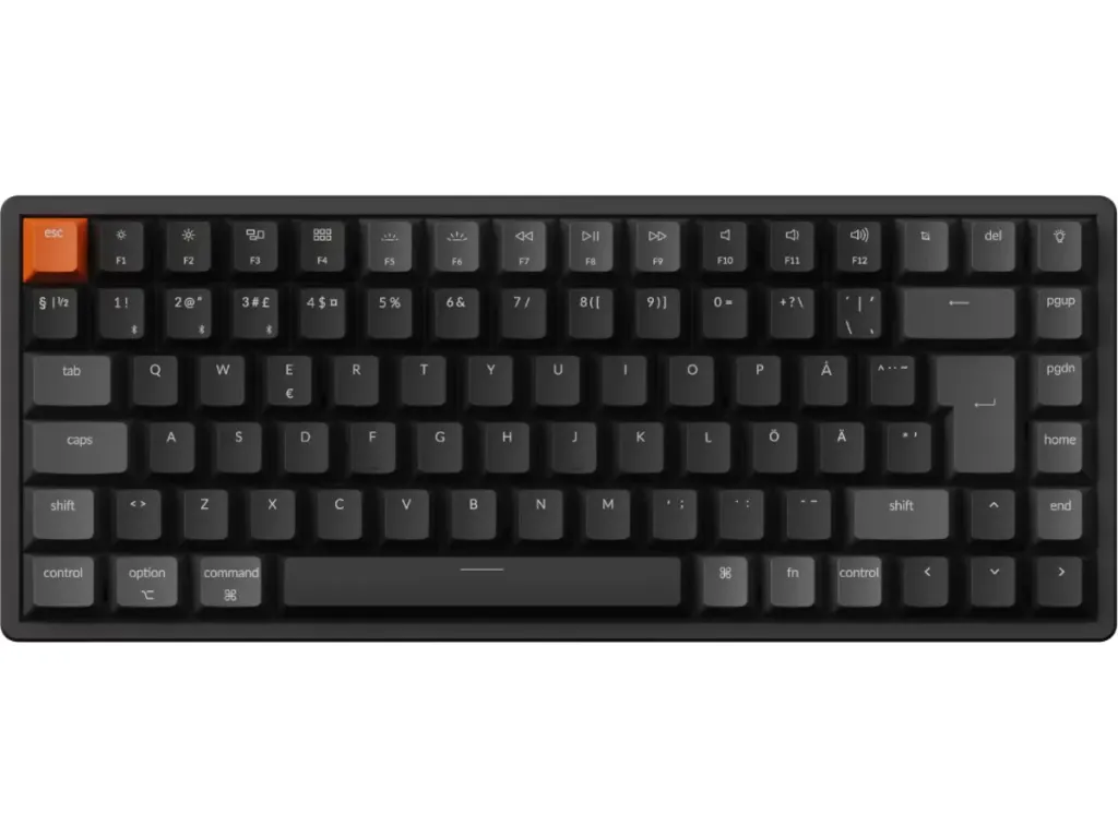 Keychron K2 V3 RGB Aluminium Hot Swap QMK Super Brown trådløst tastatur