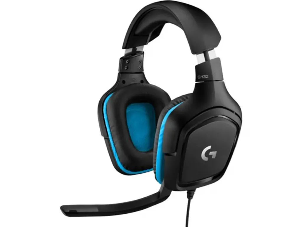 Logitech G432 Gaming Headset (sort/blå)