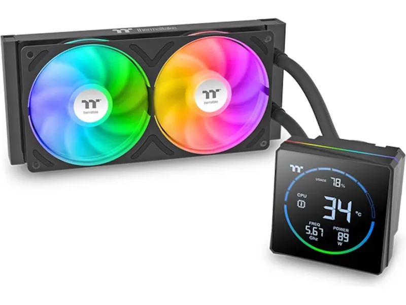 Thermaltake TH240-S V3 ARGB sync alt-i-ett-kjøler (sort)