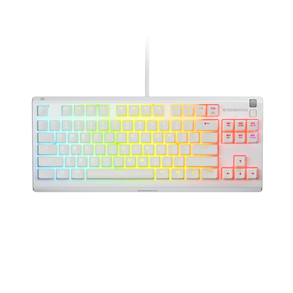 SteelSeries Apex 3 TKL gamingtastatur (hvit)