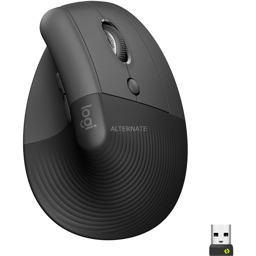 Logitech Lift Vertikal mus (graphite)